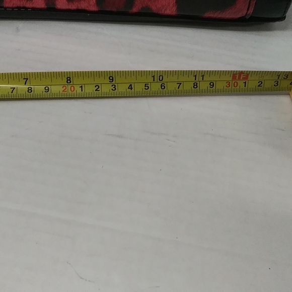 Black and Red Leopard print patent leather purse ♥️ - Picture 11 of 12